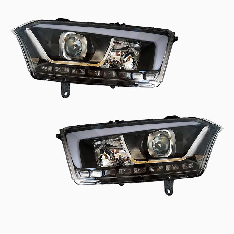 چراغ جلو چپ دنا پلاس با لامپ و ال ای دی مدرن اصل