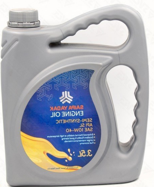 روغن موتور 3.5 لیتری api sl _10w40 مارک p0n سایپایدک saipa